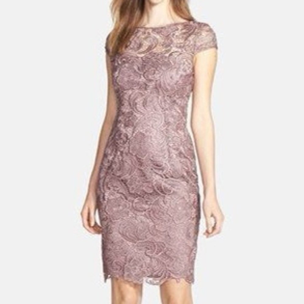 Adrianna Papell Lace Sheath Dress